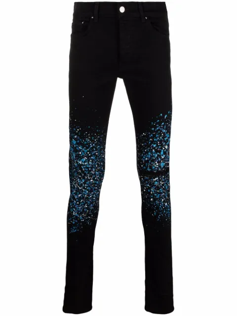 AMIRI Crystal Painter skinny jeans Black MDS114018