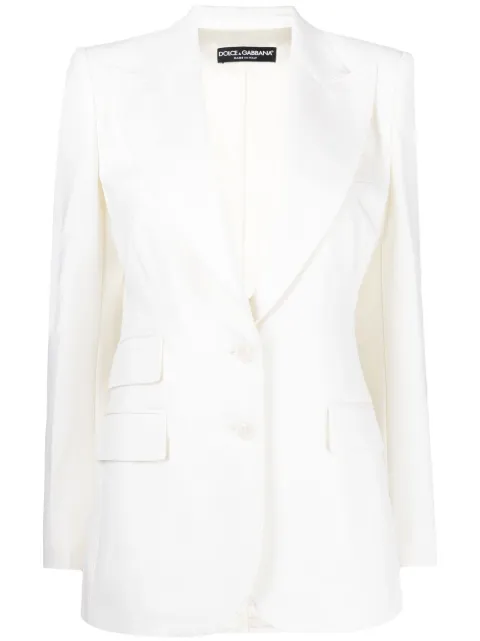 Dolce & Gabbana Turlington single-breasted blazer White F29Z8TFUCCS