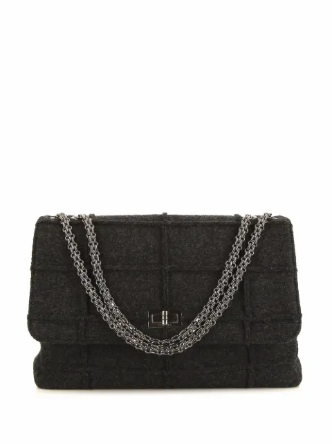 CHANEL Pre-Owned panelled 2.55 shoulder bag Grey 378179