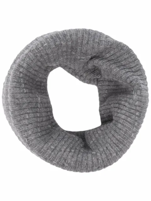 Barrie ribbed-knit cashmere snood Grey C174836