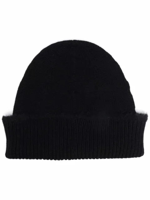 Barrie ribbed cashmere beanie Black C168834