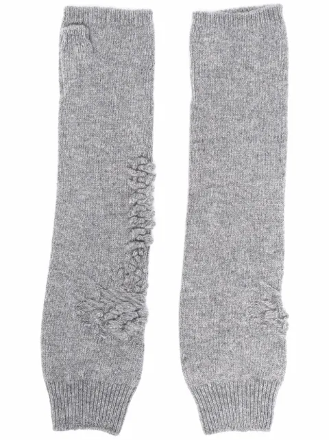 Barrie cashmere mittens Grey C30832