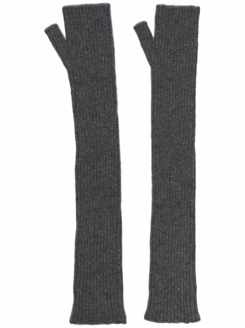 Barrie cashmere fingerless gloves Grey C174837