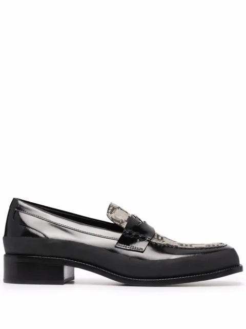 MISBHV The Brutalist jacquard loafers Black 121BM205