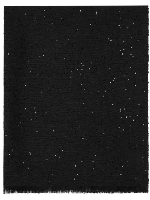 Brunello Cucinelli sequin-embellished scarf Black MSC915029C2803