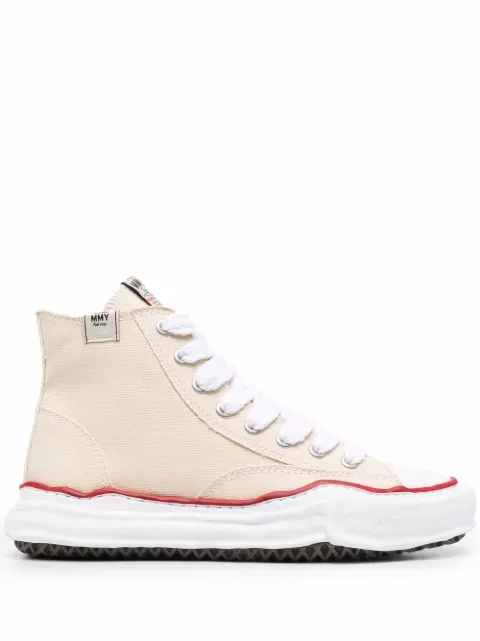 Maison MIHARA YASUHIRO lace-up high-top sneakers Neutrals A04FW728