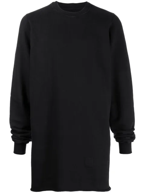 Rick Owens DRKSHDW cut-out cotton sweatshirt Black DU02A3278F