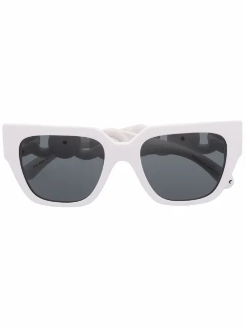 Versace Eyewear chain-arm sunglasses White VE440931487