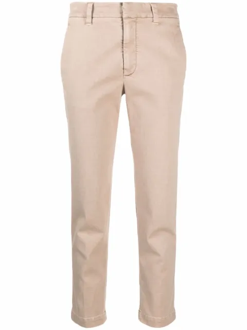 Brunello Cucinelli cropped cotton chino trousers Neutrals MA080P5729C8619