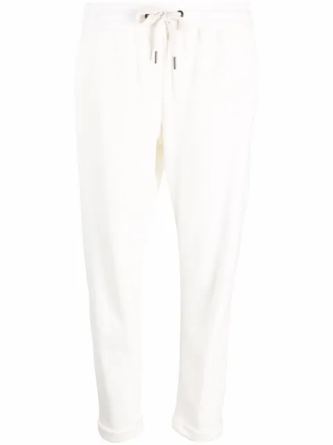 Brunello Cucinelli drawstring-waist joggers White MN05NEL899C629