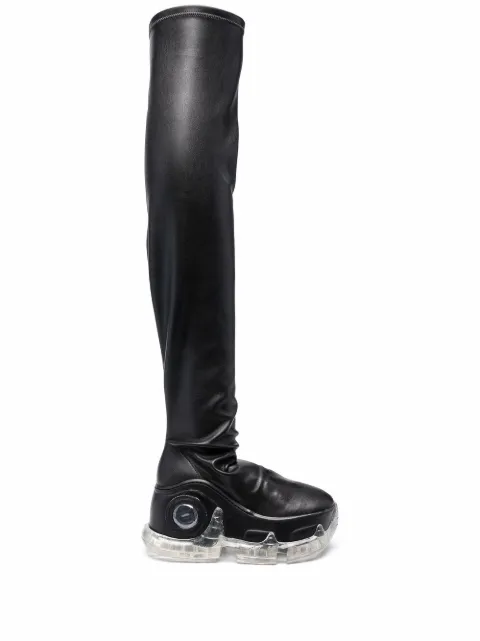 SWEAR Air Revive over-the-knee platform boots Black SAH001XII005EUL3