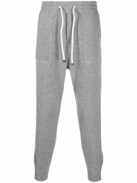 Brunello Cucinelli ribbed-knit cashmere sweatpants Grey M22704809GCP157