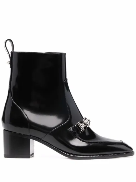 Christian Louboutin Mayerswing chain-embellished ankle boots Black 321110201B