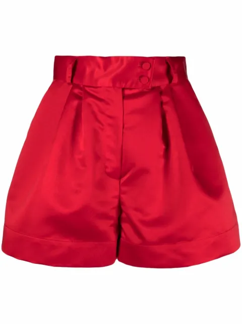 STYLAND high-waisted pleated shorts Red SS222327253
