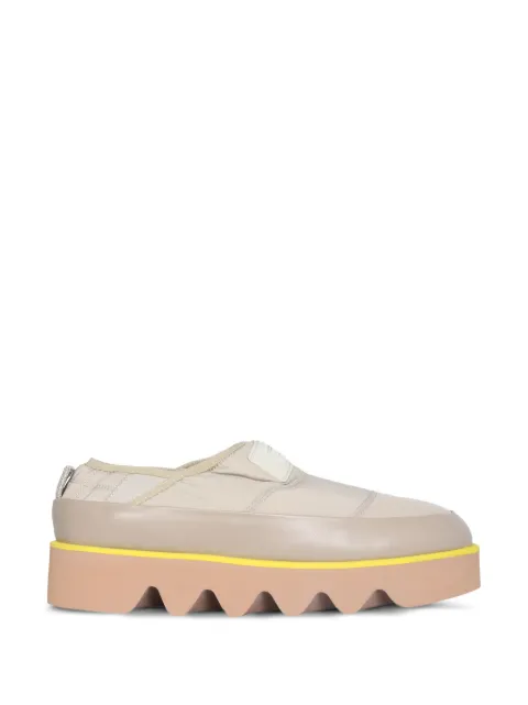 MSGM platform logo patch sneakers Neutrals 3142MDS178810