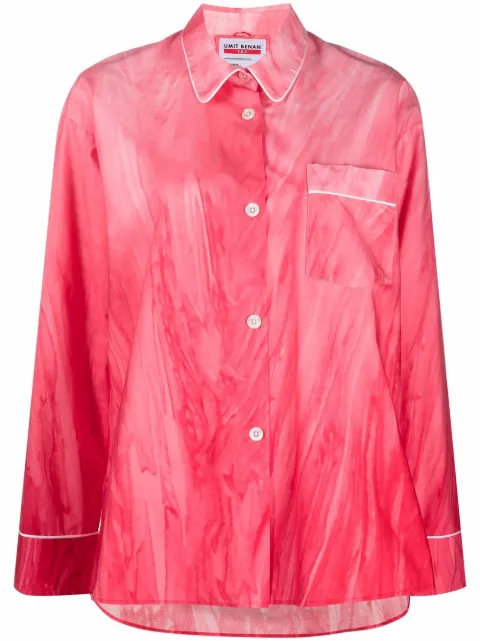 F.R.S For Restless Sleepers pipe-trim pajama shirt Pink CA00103TE02278