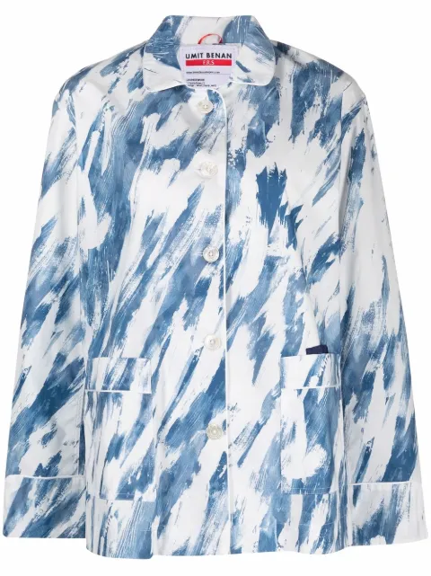 F.R.S For Restless Sleepers graphic-print pajama shirt Blue CA00101TE02277