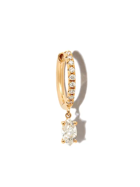 Anita Ko 18kt yellow gold diamond hoop earring Gold AK1HPYG