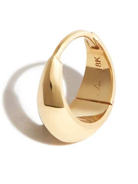 Lizzie Mandler Fine Jewelry 18kt yellow gold crescent hoop earring Gold E90385