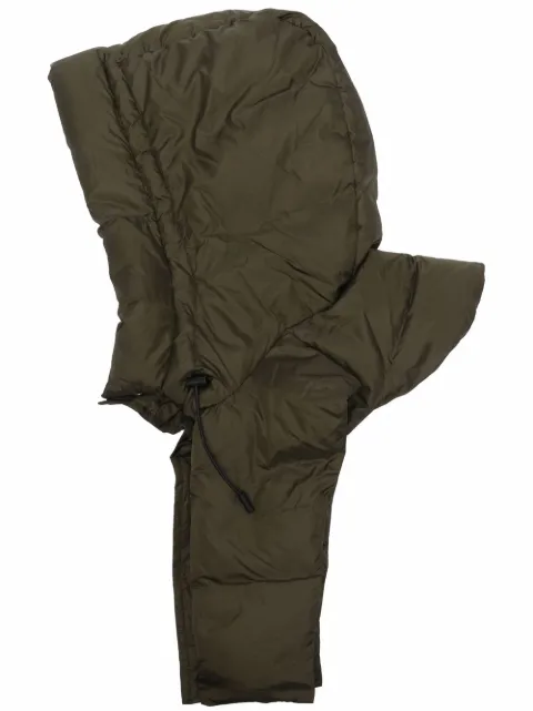 Yves Salomon quilted-finish padded hood Green 22WFA067XXF64W