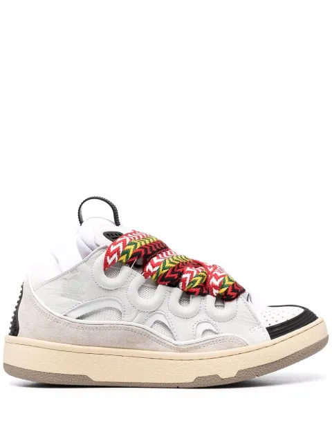 Lanvin Curb lace-up sneakers White FWSKDK02DRAGA21