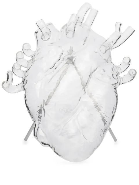 Seletti Love in Bloom heart-shaped vase White 09922