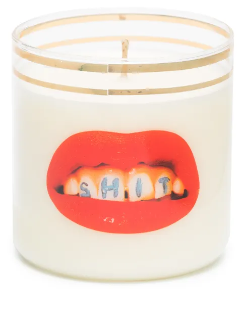 Seletti Lips glass candle Neutrals 14080
