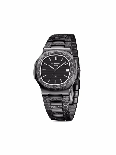 DiW (Designa Individual Watches) pre-owned customised DiW Nautilus "The Black Grail" 40mm Black 5711BG01