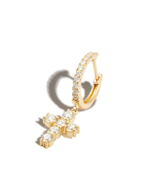 Anita Ko 18kt yellow gold diamond huggie drop earring Gold AKE1HCRSYG
