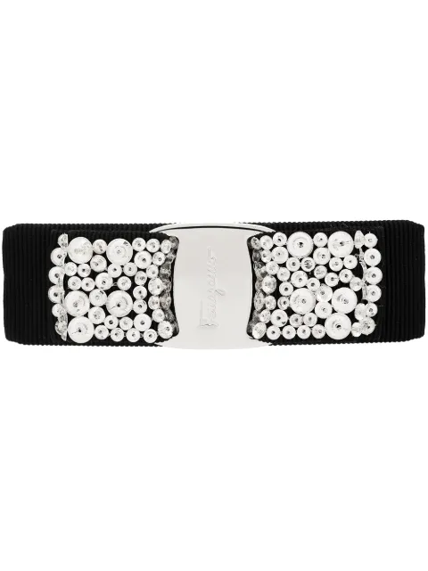 Ferragamo Vara bow hairclip Black 524894