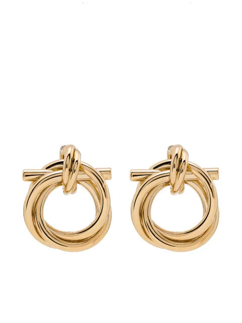 Ferragamo twisted Gancini earrings (S) Gold 751618