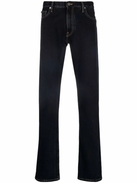 Off-White Diagonals slim-fit jeans Blue OMYA102F21DEN0034701