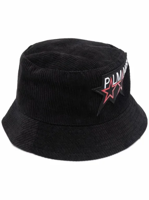 Palm Angels Racing Stars bucket hat Black PMLA018F21FAB0011001