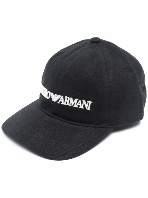 Emporio Armani embroidered-logo baseball cap Black 627901CC994