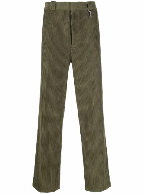 Helmut Lang corduroy straight-leg trousers Green L07HM202