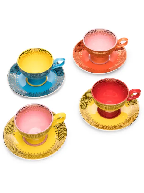 POLSPOTTEN Grandma espresso cups (set of 4) Orange 230400451