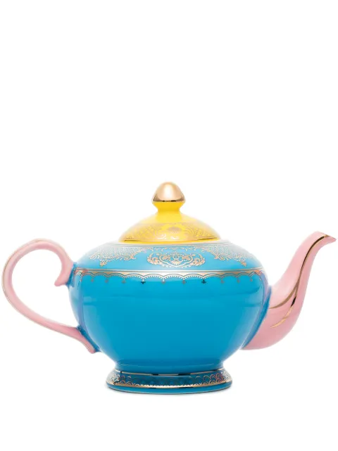 POLSPOTTEN Grandpa glazed teapot (700ml) Blue 230400521