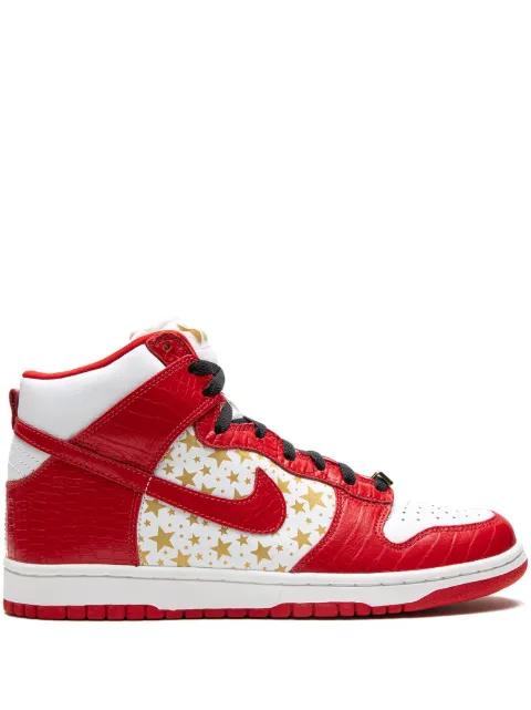Nike x Supreme SB Dunk High Pro "Red Stars" sneakers White 307385