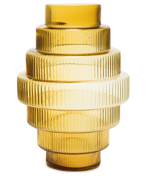 POLSPOTTEN large Steps glass vase Yellow 140205385