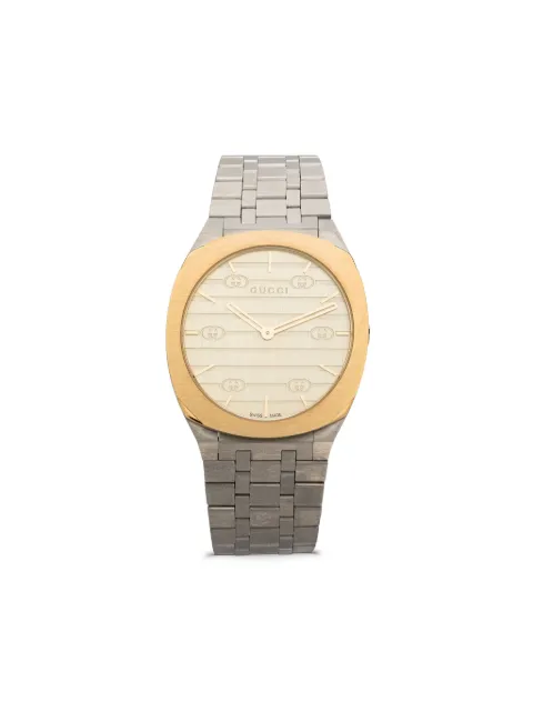 Gucci 25H 34mm Gold 673113ICUA0