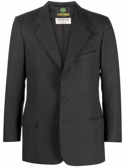 A.N.G.E.L.O. Vintage Cult 1990s notched lapels blazer Grey ANGL250AB