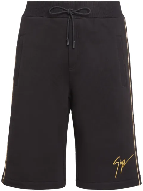 Giuseppe Zanotti LR-16 cotton deck shorts Black ERU2001