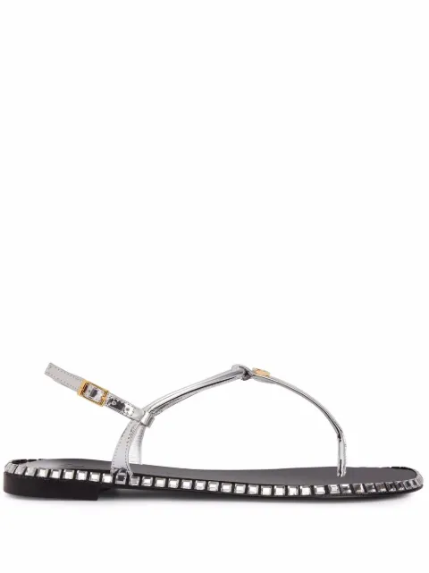 Giuseppe Zanotti Bellatriks leather sandals Silver E200006002