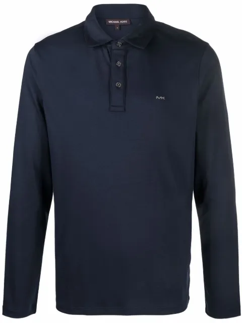 Michael Kors embroidered-logo polo shirt Blue CF150CFC93
