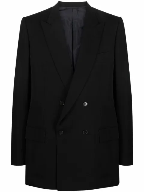 A.N.G.E.L.O. Vintage Cult 1970s notched lapels double-breasted blazer Black ANG350CP