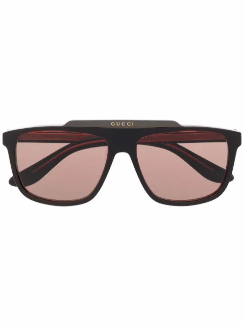 Gucci Eyewear pilot-frame sunglasses Red GG1039S003