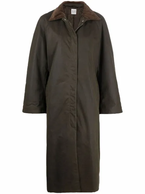TOTEME Country single-breasted coat Green 214101731697