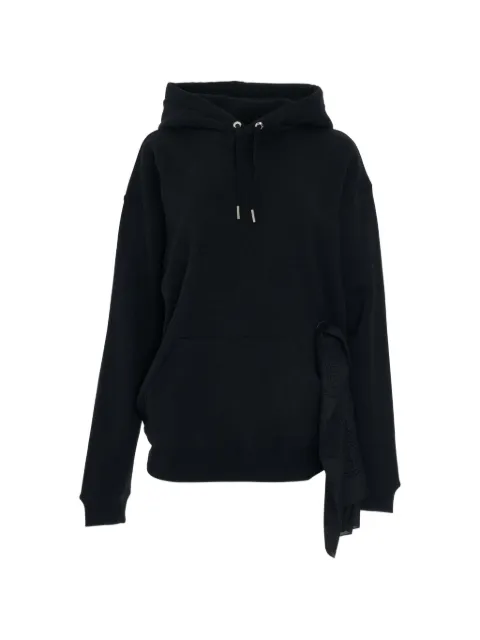 Givenchy scarf-detail cotton hoodie Black BWJ02D3Z73