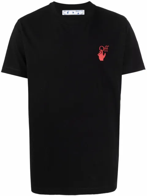 Off-White Hands Off-print T-shirt Black OMAA027F21JER0081025
