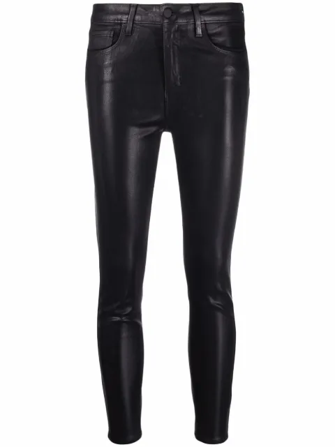 L'Agence coated skinny trousers Black 2294MCTC